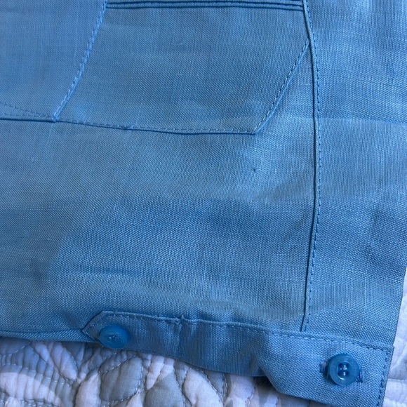 Boys 100% linen button up shirt - Picture 5 of 7